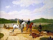 Wilhelm von Kobell Hunting Party on Lake Tegernsee china oil painting artist